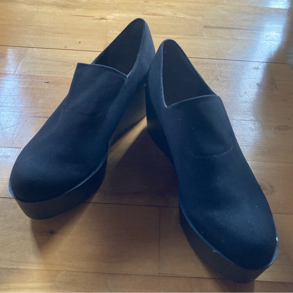 NWOB Donald Pliner All-black Platform Slip-on Sz 10